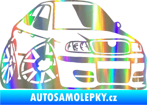 Samolepka Škoda Octavia karikatura pravá Holografická