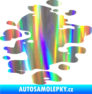 Samolepka Skvrna 001 pravá kaňka Holografická