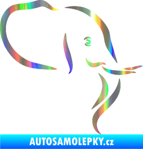 Samolepka Slon 029 pravá Holografická