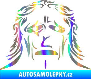 Samolepka Sněžný muž Holografická