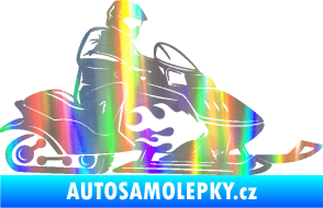 Samolepka Sněžný skútr pravá Holografická