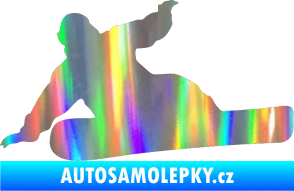 Samolepka Snowboard 001 levá Holografická