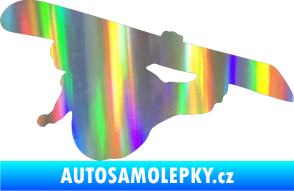 Samolepka Snowboard 007 levá Holografická