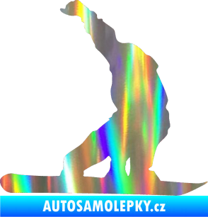 Samolepka Snowboard 011 pravá Holografická