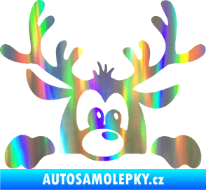 Samolepka Sob 002 pravá vykukuje Holografická
