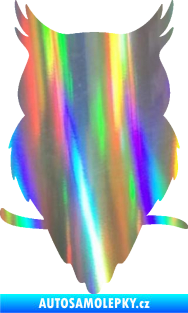 Samolepka Sova 001 levá Holografická