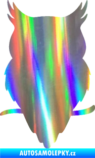 Samolepka Sova 001 pravá Holografická