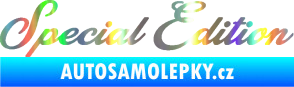 Samolepka Special edition 003 nápis Holografická