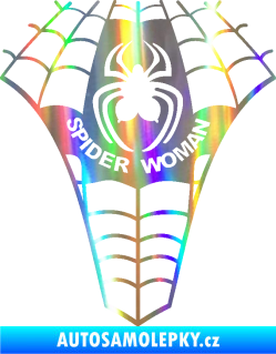 Samolepka Spider woman pavoučí žena Holografická
