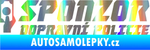 Samolepka Sponzor dopravní policie 004 Holografická