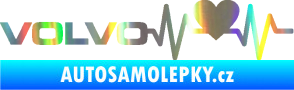 Samolepka Srdeční tep 021 levá Volvo srdcem Holografická