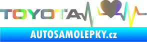 Samolepka Srdeční tep 023 levá toyota Holografická