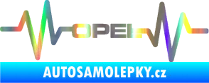 Samolepka Srdeční tep 029 Opel Holografická