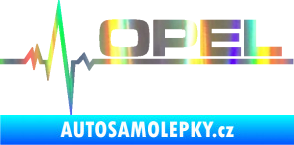Samolepka Srdeční tep 036 pravá Opel Holografická