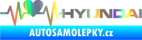 Samolepka Srdeční tep 046 pravá Hyundai Holografická