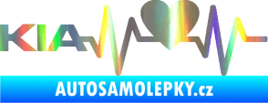 Samolepka Srdeční tep 048 levá Kia Holografická