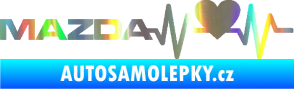 Samolepka Srdeční tep 058 levá Mazda Holografická