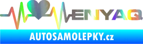 Samolepka Srdeční tep 062 pravá Enyaq Holografická