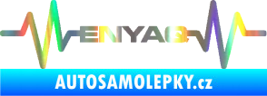 Samolepka Srdeční tep 063 Enyaq Holografická
