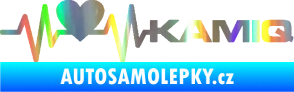 Samolepka Srdeční tep 066 pravá Kamiq Holografická