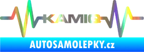 Samolepka Srdeční tep 067 Kamiq Holografická