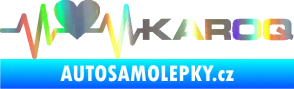 Samolepka Srdeční tep 068 pravá Karoq Holografická