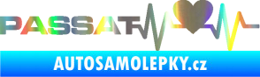 Samolepka Srdeční tep 077 levá Volkswagen Passat Holografická