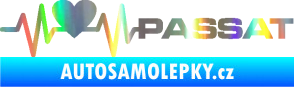 Samolepka Srdeční tep 077 pravá Volkswagen Passat Holografická