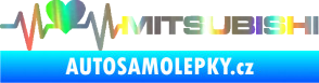 Samolepka Srdeční tep 082 pravá Mitsubishi Holografická