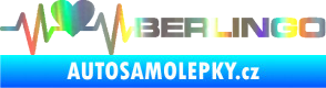 Samolepka Srdeční tep 092 pravá Berlingo Citroen Holografická