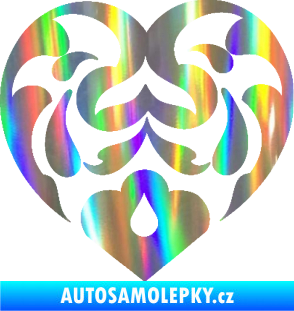 Samolepka Srdíčko 007 Holografická