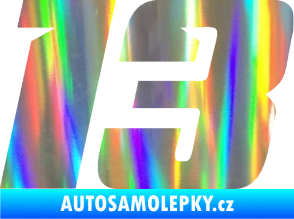 Samolepka Startovní číslo 13 typ 6 Holografická