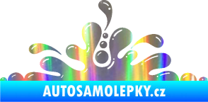 Samolepka Stékající skvrna 003 levá kaňka Holografická