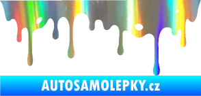 Samolepka Stékající skvrna 004 pravá Holografická