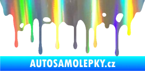 Samolepka Stékající skvrna 005 levá Holografická