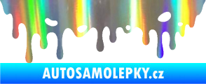 Samolepka Stékající skvrna 006 levá Holografická