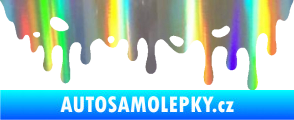 Samolepka Stékající skvrna 006 pravá Holografická
