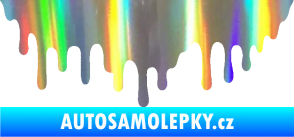 Samolepka Stékající skvrna 007 levá Holografická