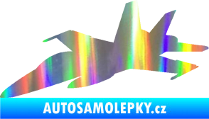 Samolepka Stíhací letoun 001 levá Holografická