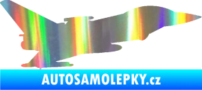 Samolepka Stíhací letoun 002 pravá Holografická