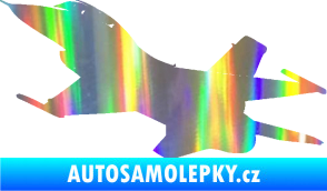 Samolepka Stíhací letoun 004 levá Holografická