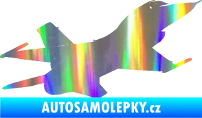 Samolepka Stíhací letoun 004 pravá Holografická