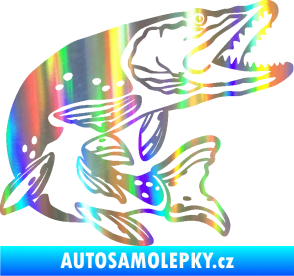 Samolepka Štika 002 pravá Holografická