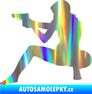 Samolepka Střelkyně 003 levá Holografická