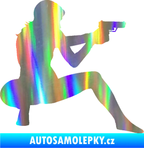 Samolepka Střelkyně 003 pravá Holografická