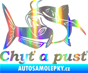 Samolepka Sumec 002 chyť a pusť levá Holografická