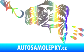 Samolepka Sumec 006 levá s návnadou Holografická