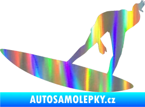 Samolepka Surfař 001 levá Holografická