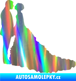 Samolepka Svatba 002 levá Holografická