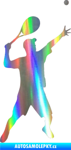 Samolepka Tenista 001 pravá Holografická